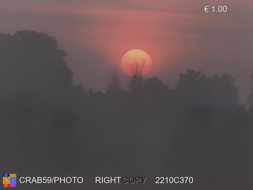 Tramonto in brianza  